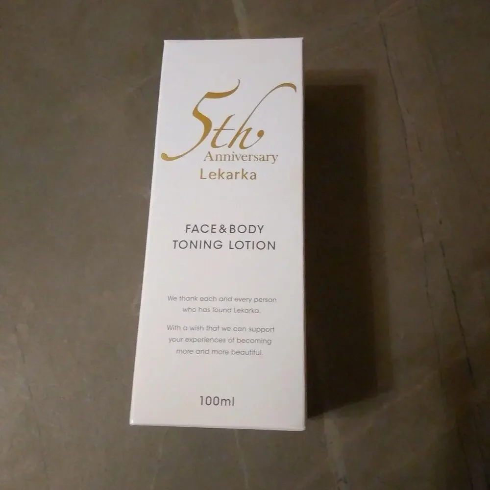 NEW 5th Anniversary Lekarka face and body toning lotion 100ml 3 Oz NIB Japan